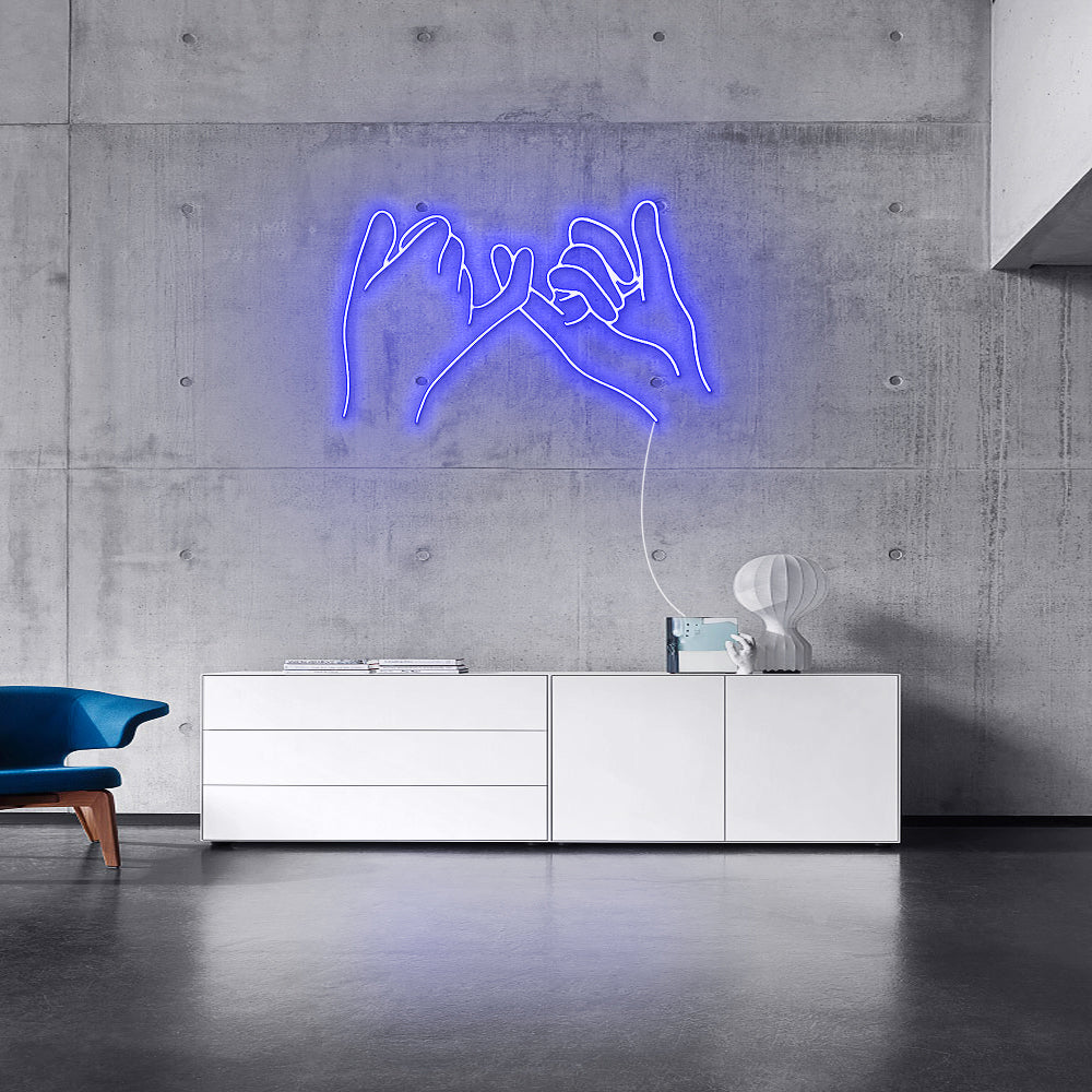 Enseigne néon little finger