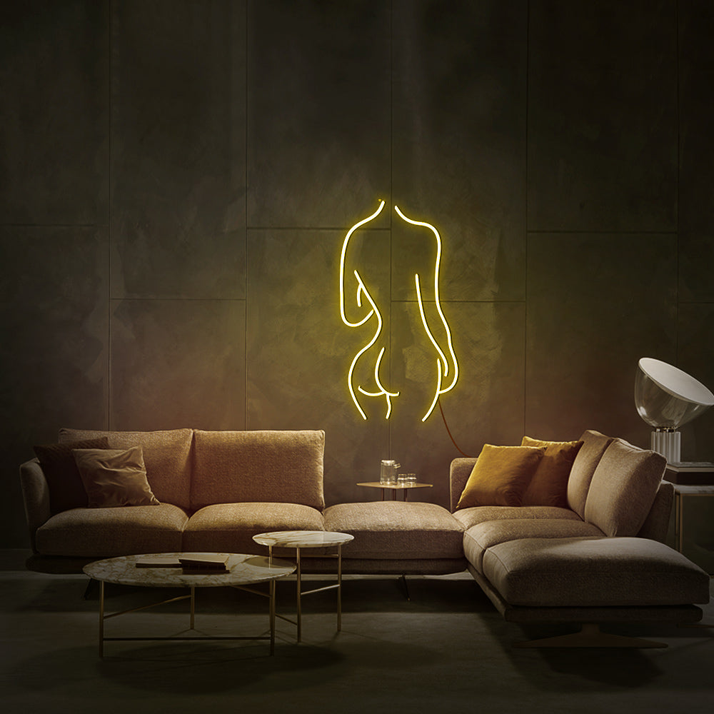 Enseigne néon naked girl