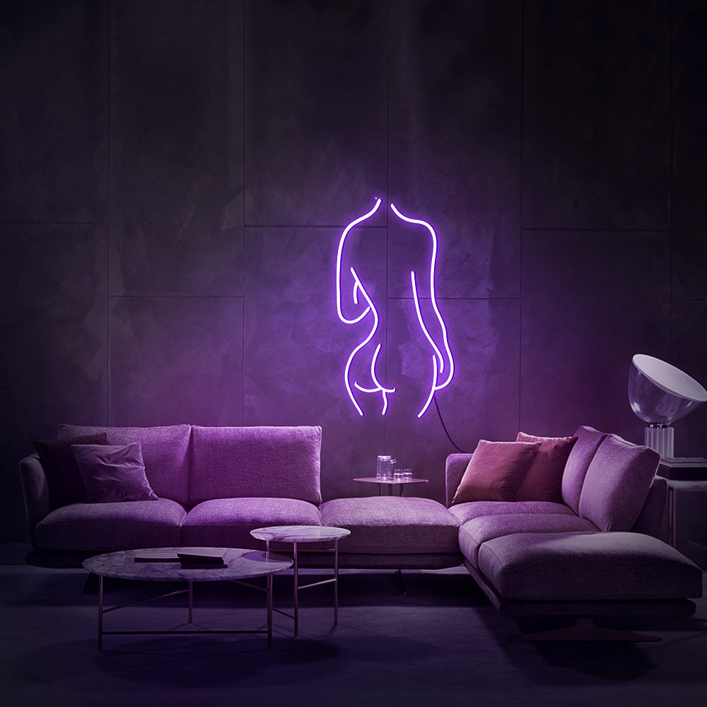 Enseigne néon naked girl