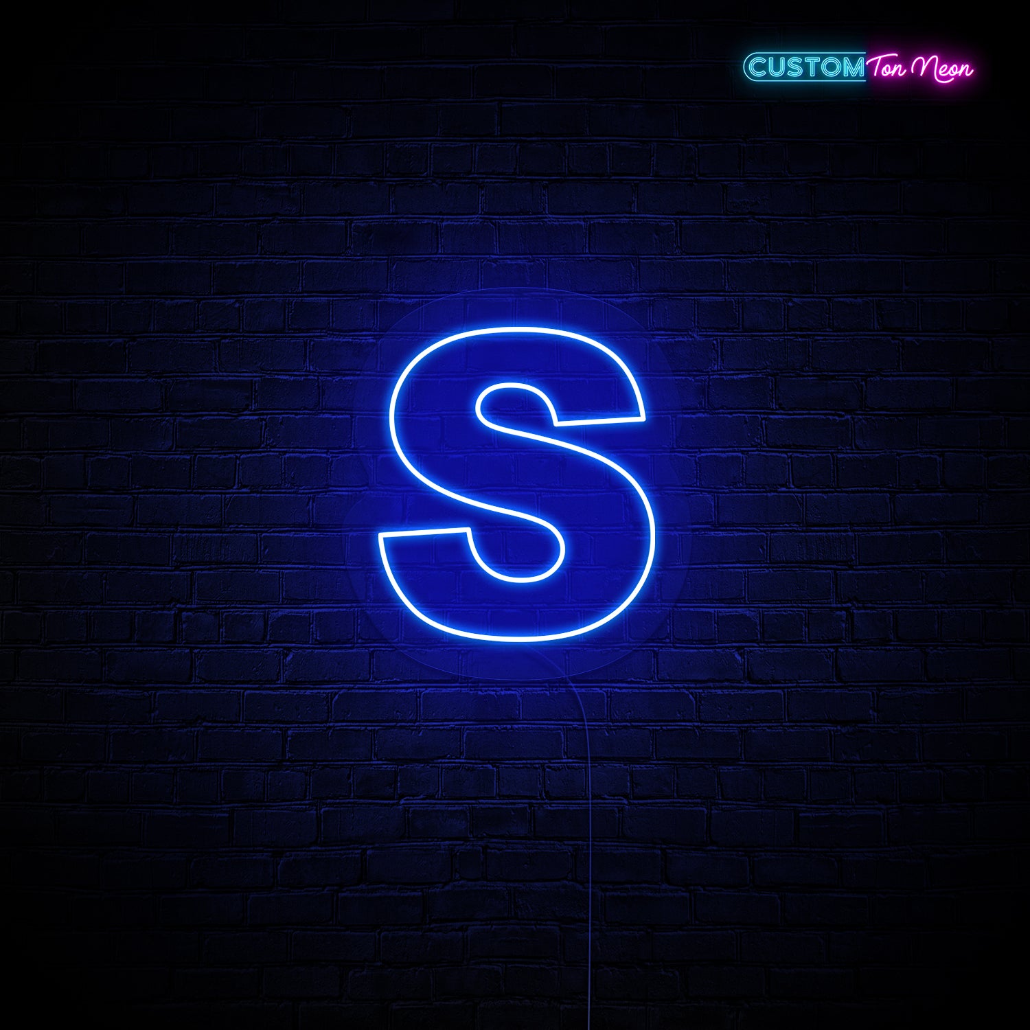 Enseigne néon Lettre S