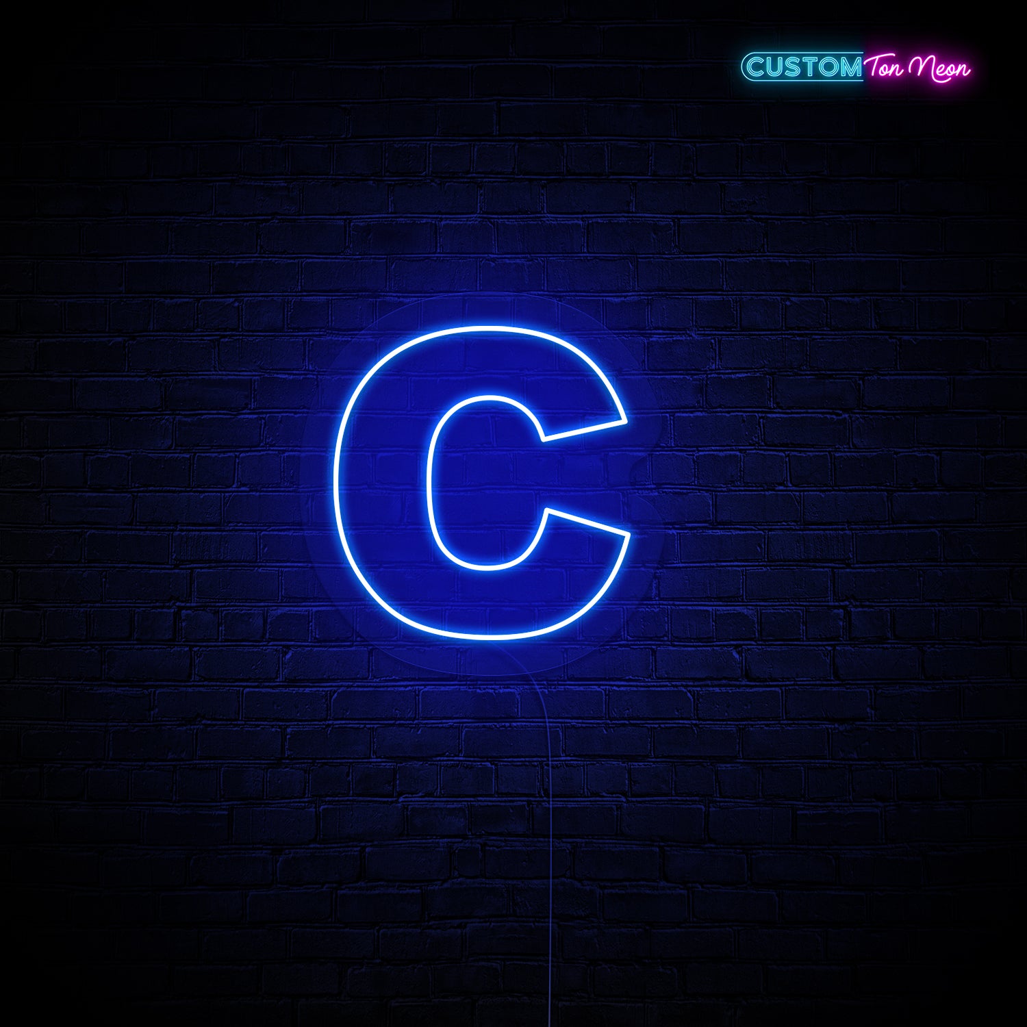 Enseigne néon Lettre C
