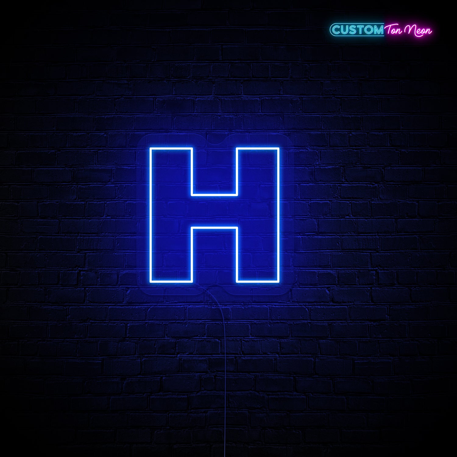 Enseigne néon Lettre H