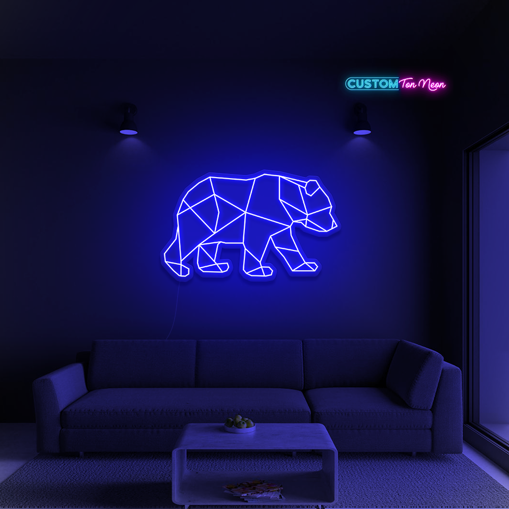 Enseigne néon Ours