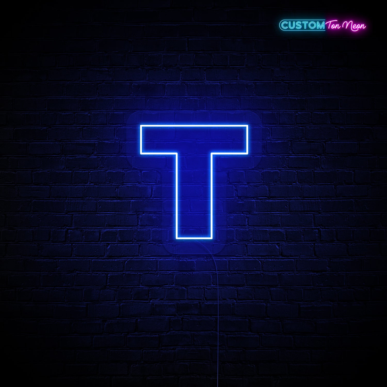 Enseigne néon Lettre T