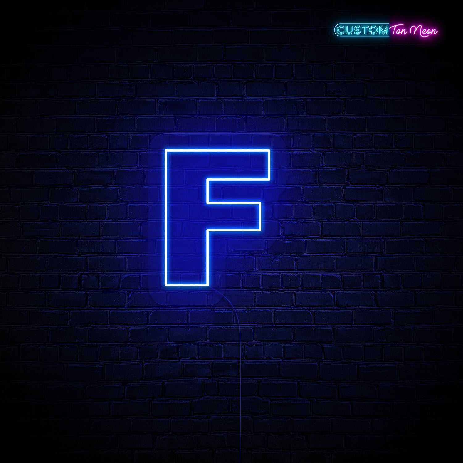 Enseigne néon Lettre F