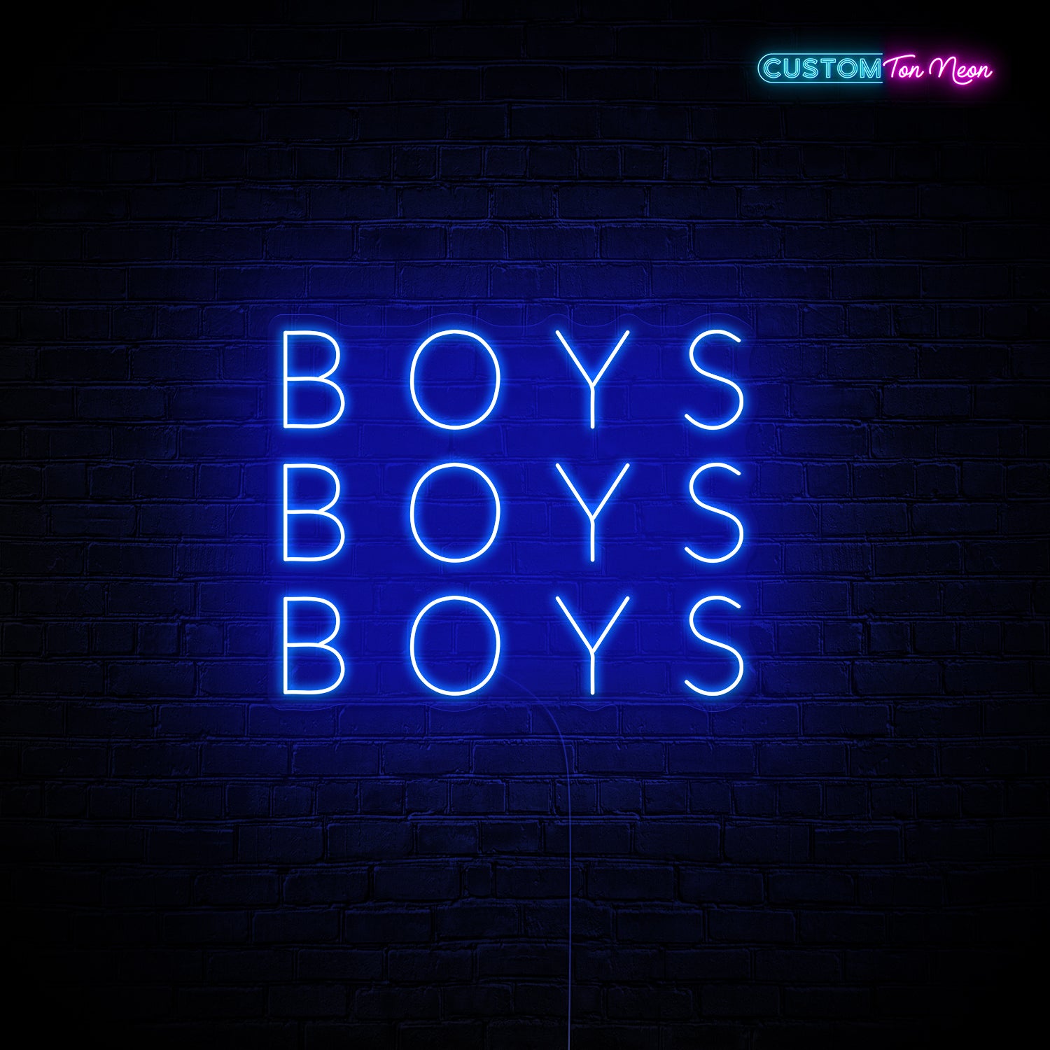 Enseigne néon Boys Boys Boys