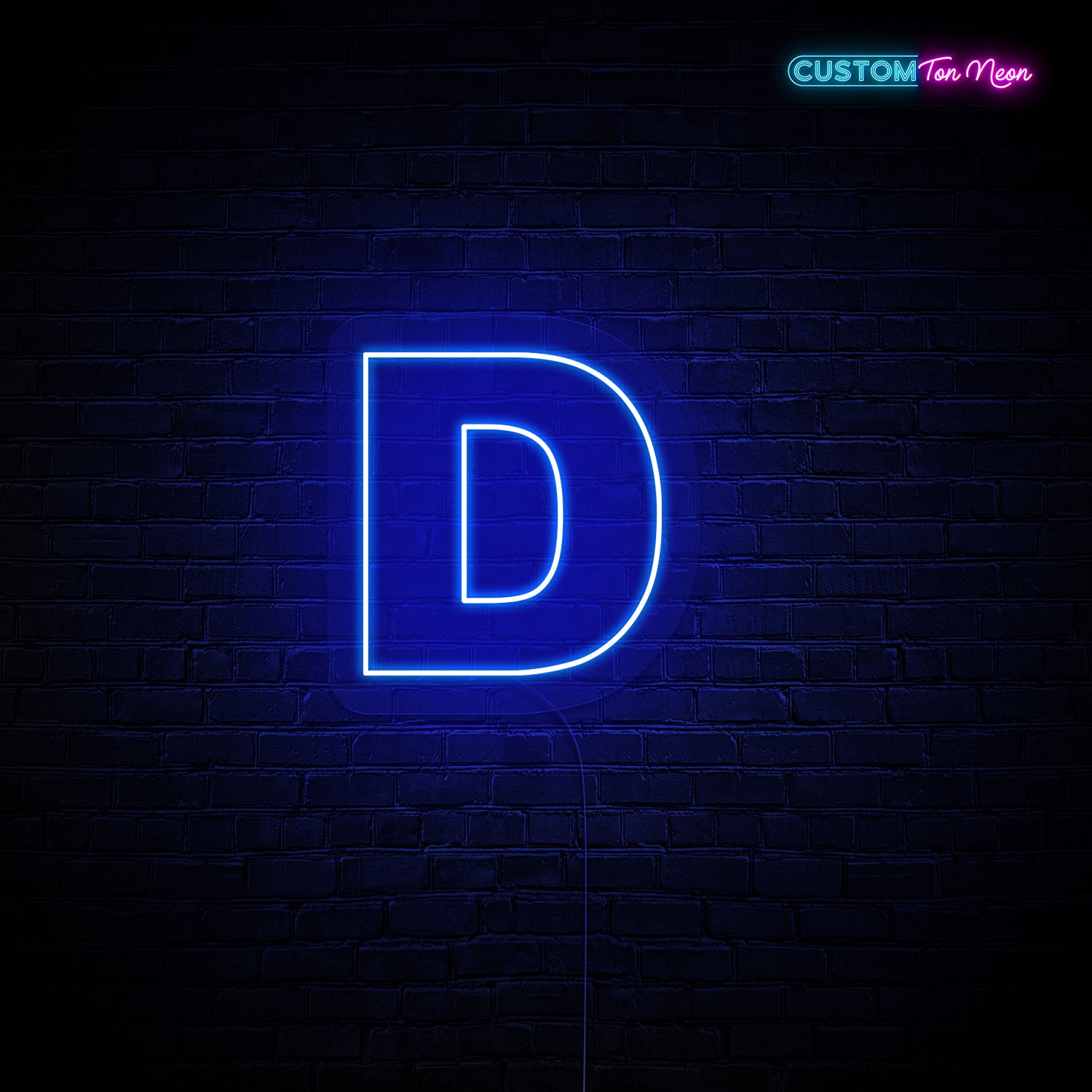 Enseigne néon Lettre D