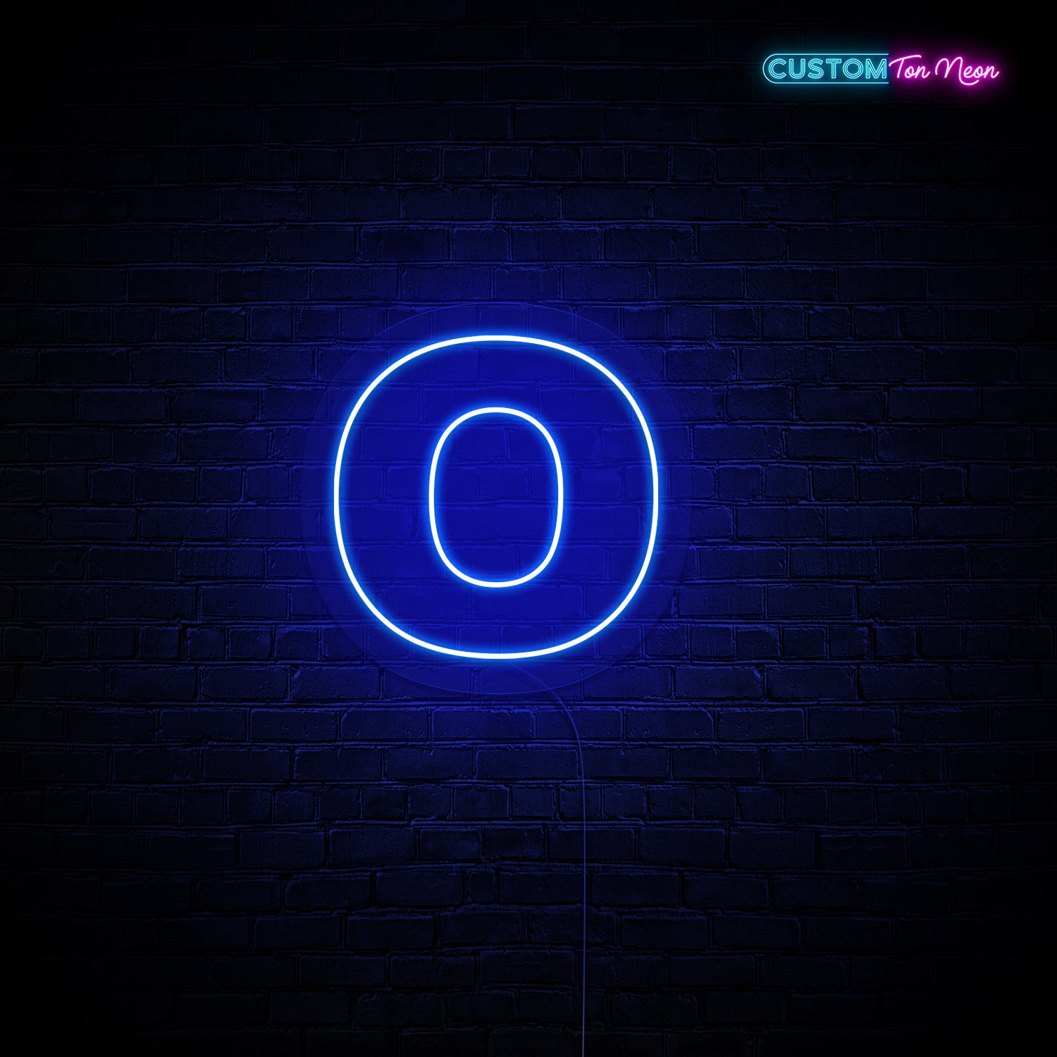 Enseigne néon Lettre O