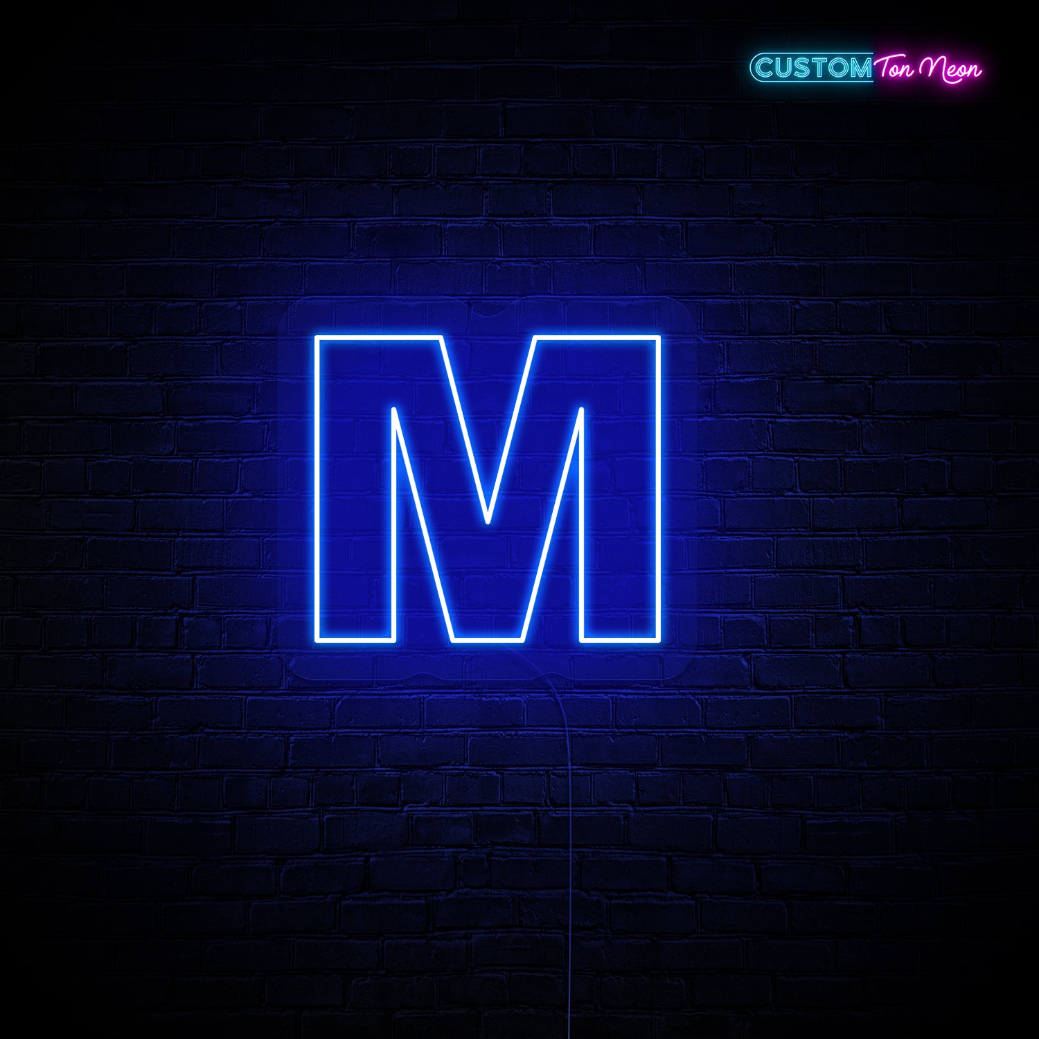 Enseigne néon Lettre M
