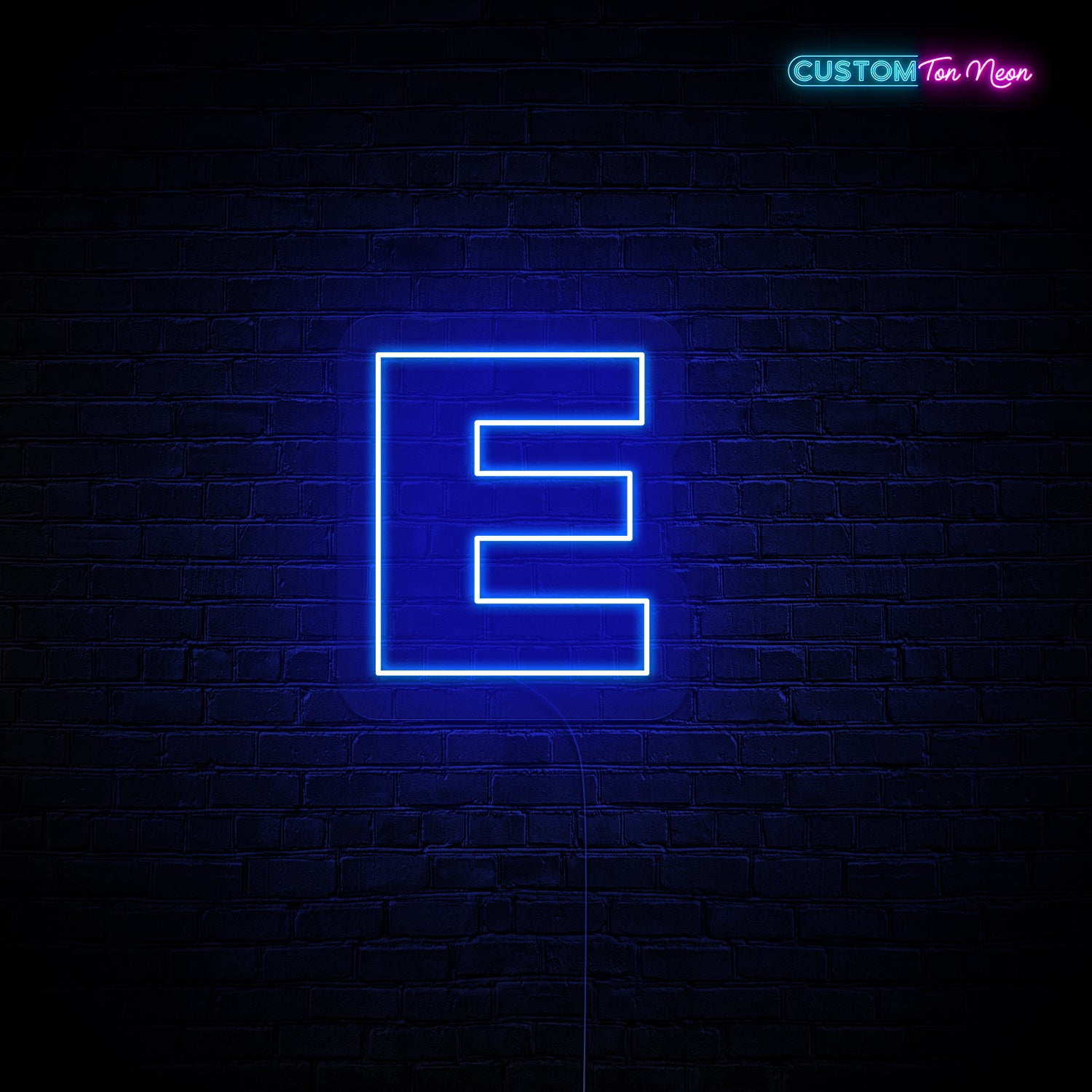 Enseigne néon Lettre E