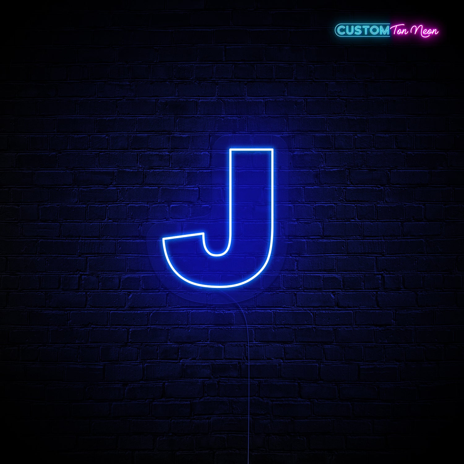 Enseigne néon Lettre J