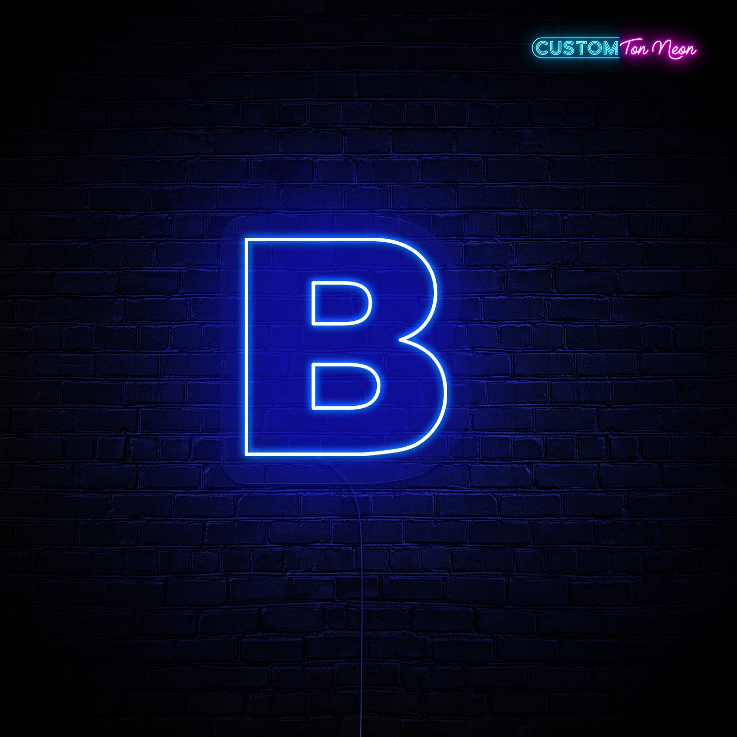 Enseigne néon Lettre B
