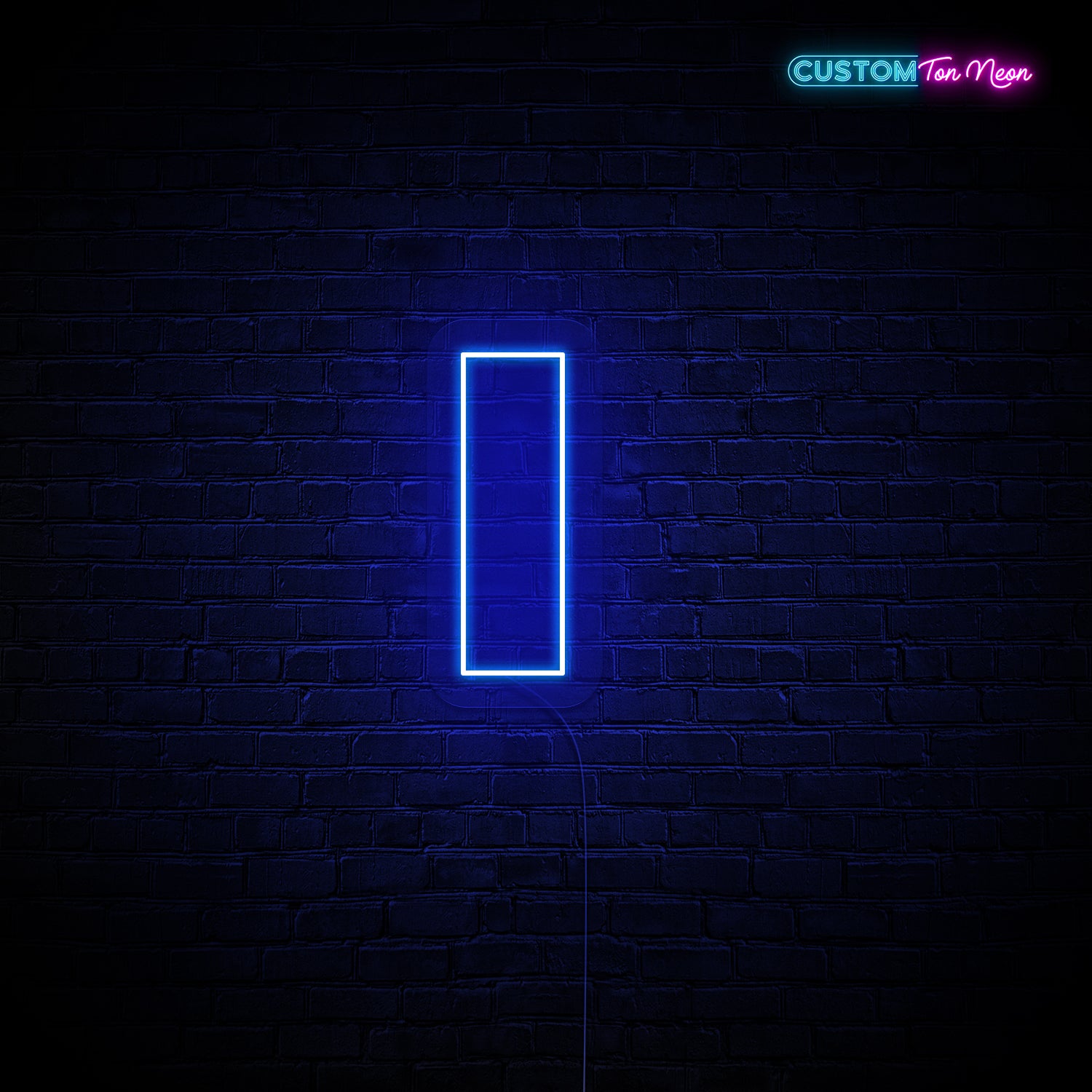 Enseigne néon Lettre I