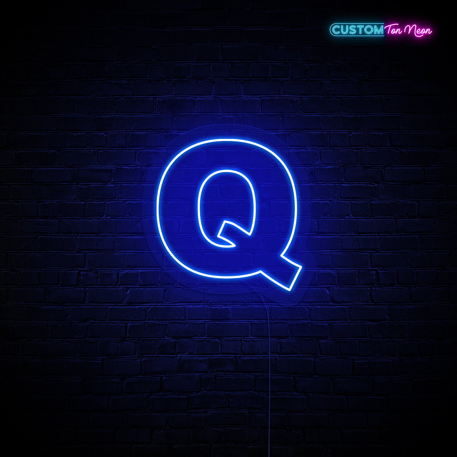 Enseigne néon Lettre Q