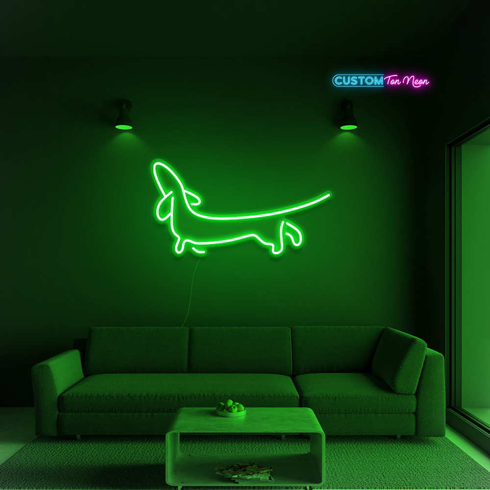 Enseigne néon Teckel