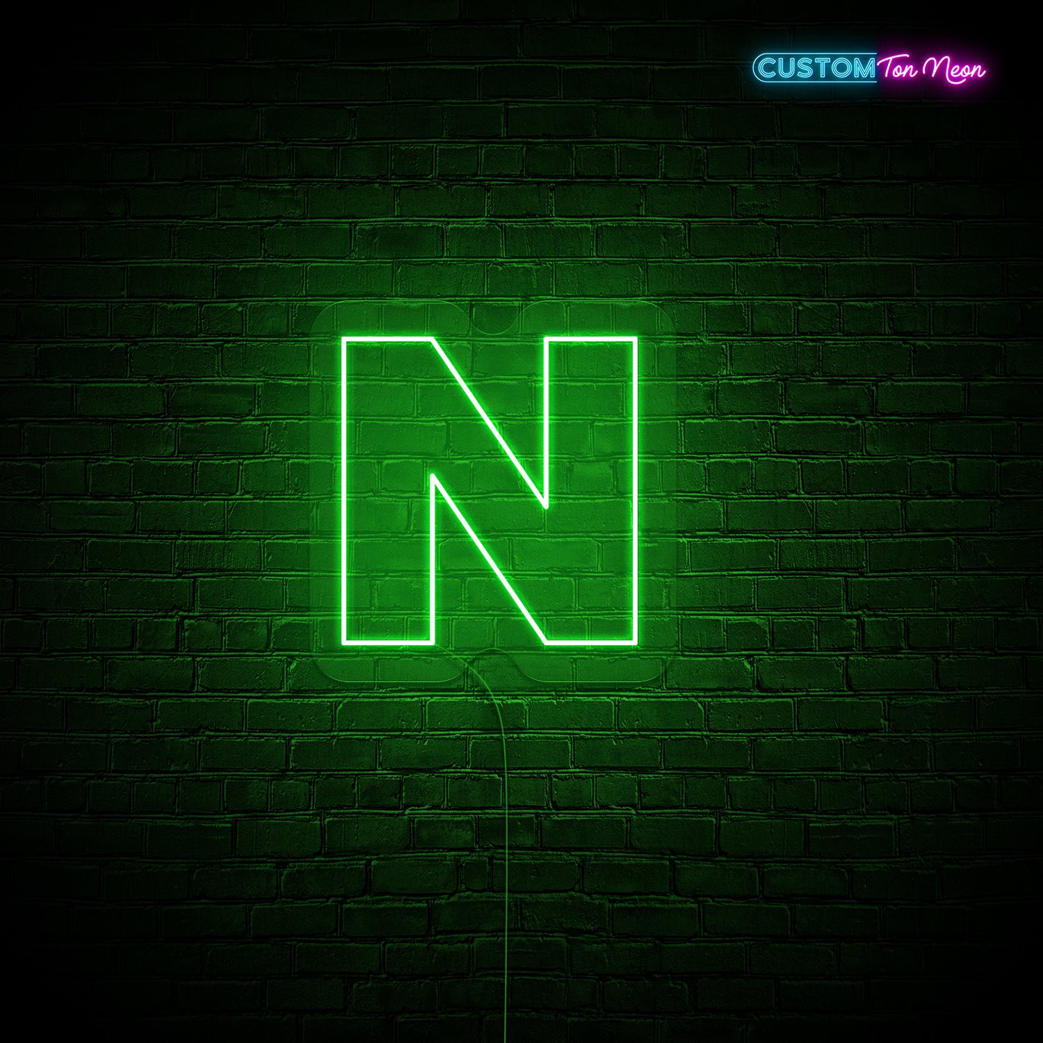 Enseigne néon Lettre N