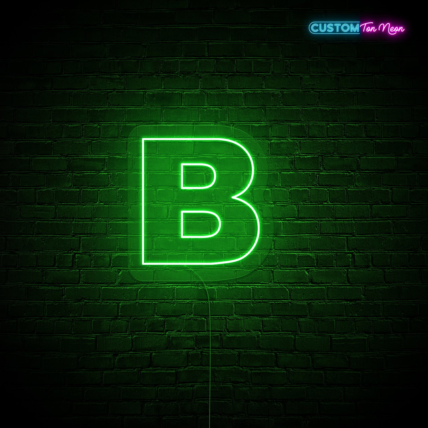Enseigne néon Lettre B