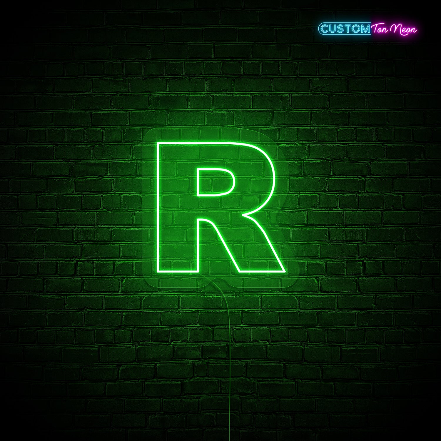 Enseigne néon Lettre R