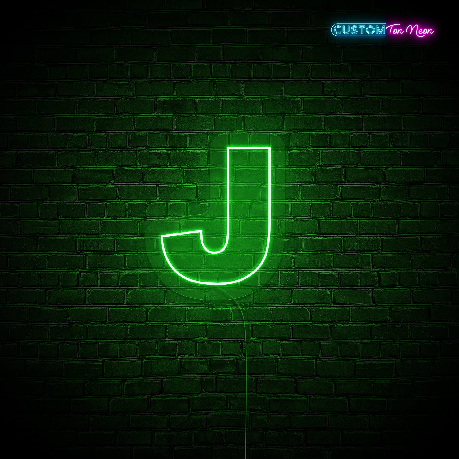 Enseigne néon Lettre J