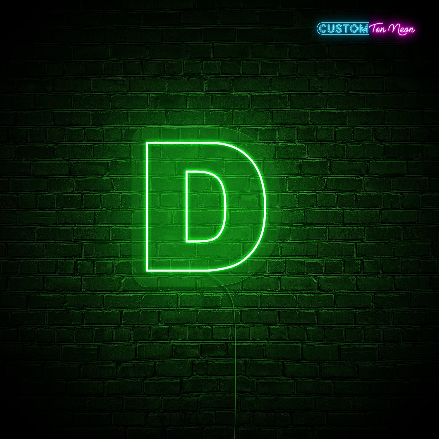 Enseigne néon Lettre D