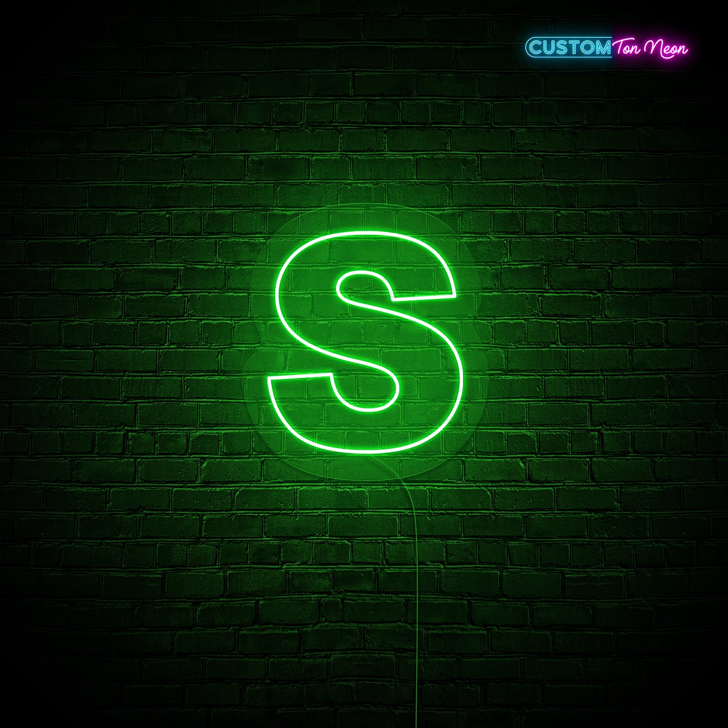 Enseigne néon Lettre S