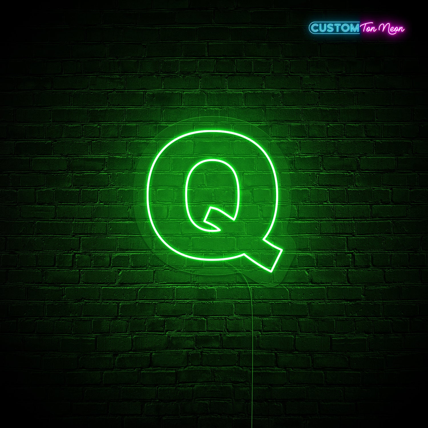 Enseigne néon Lettre Q