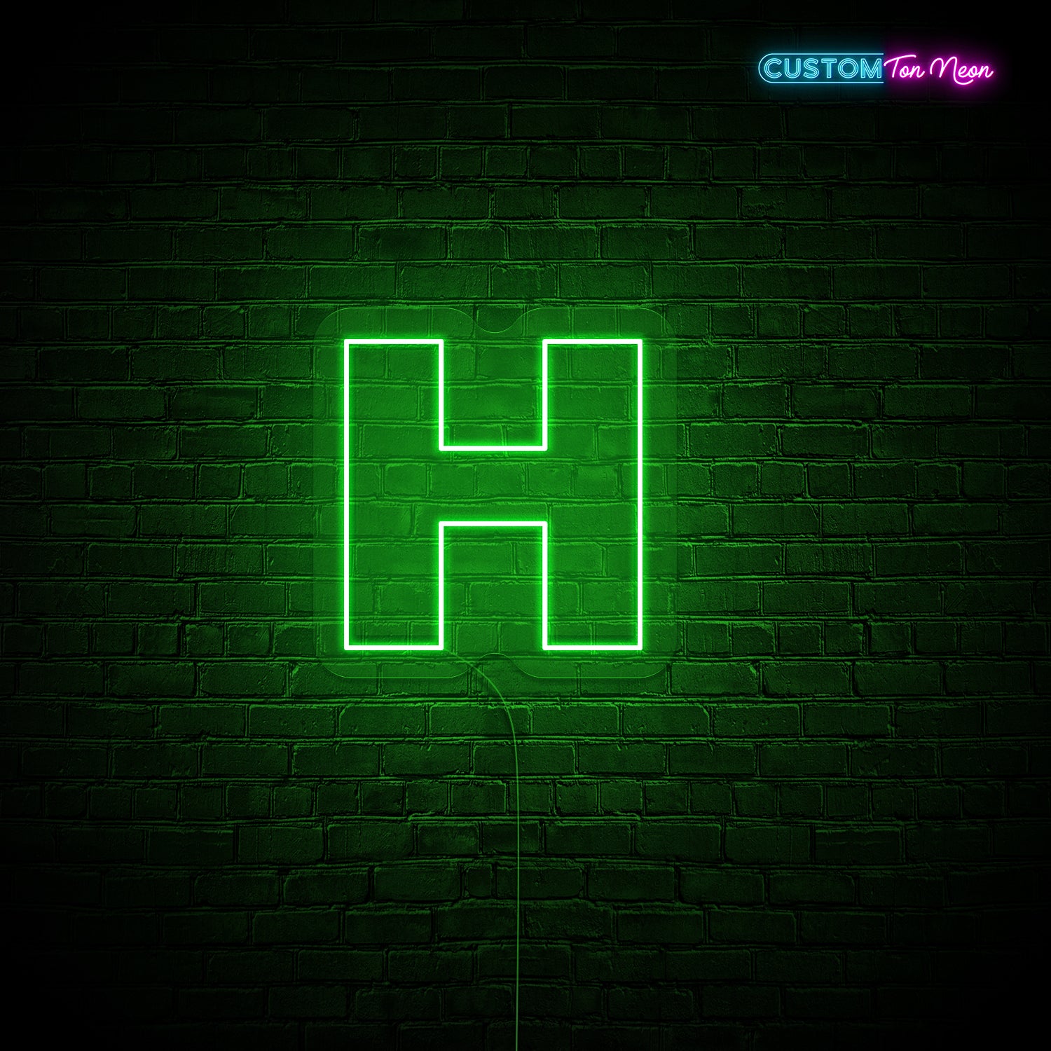 Enseigne néon Lettre H