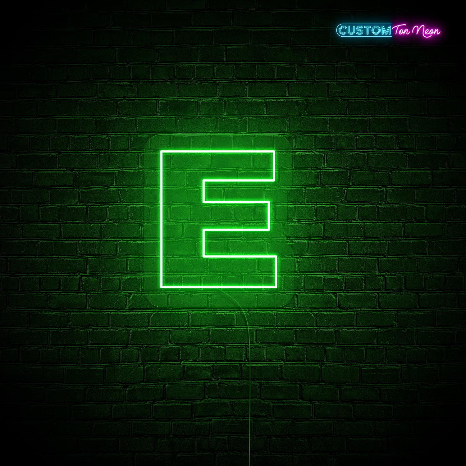 Enseigne néon Lettre E