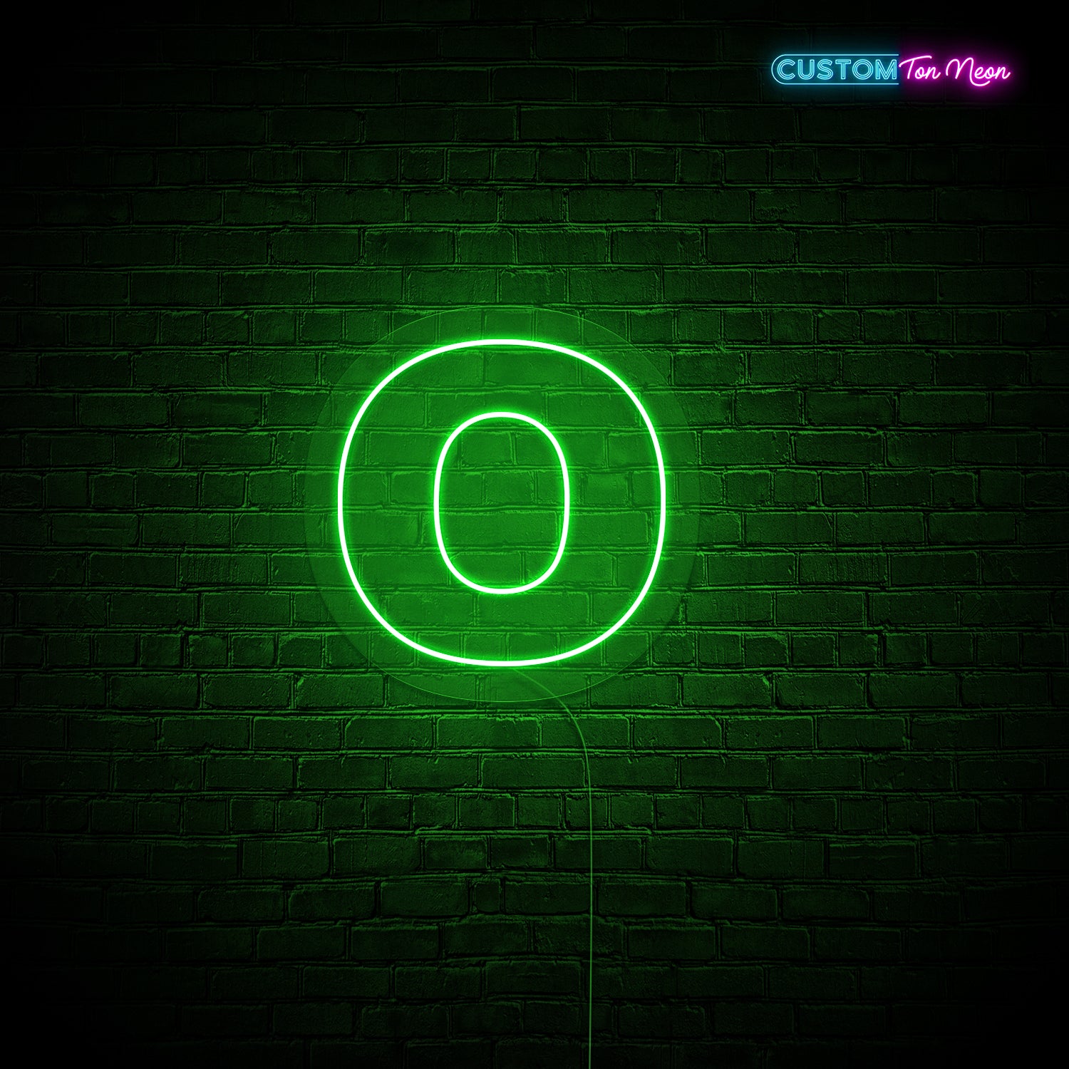 Enseigne néon Lettre O