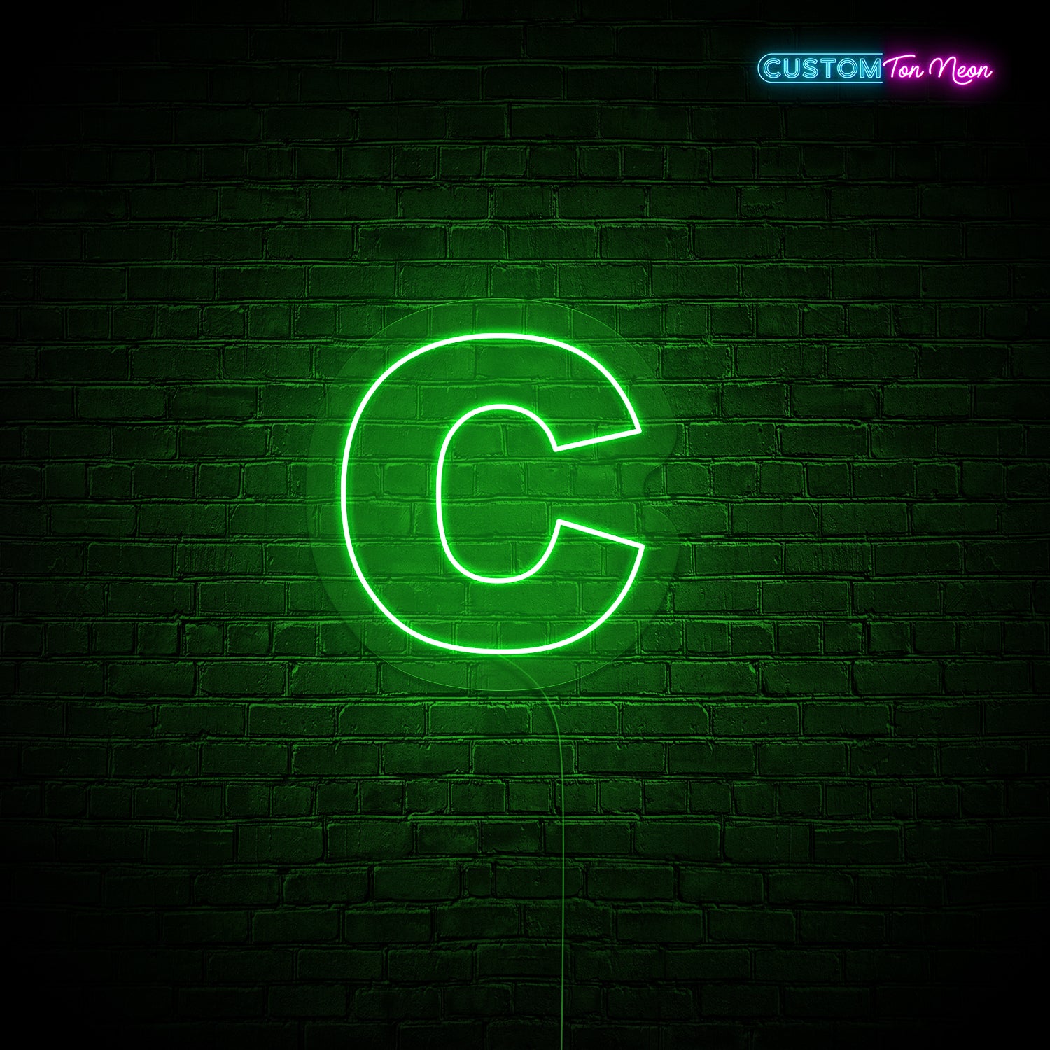 Enseigne néon Lettre C