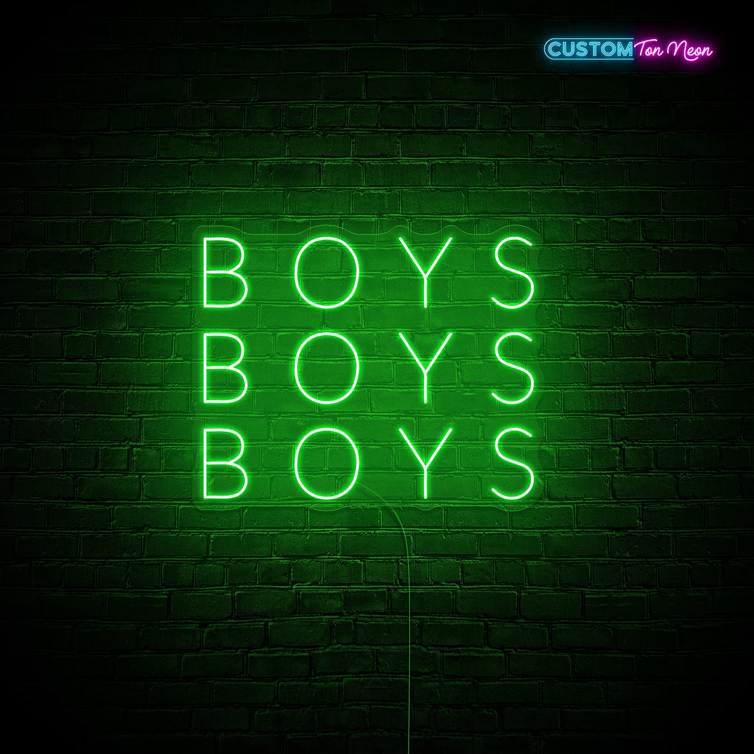 Enseigne néon Boys Boys Boys