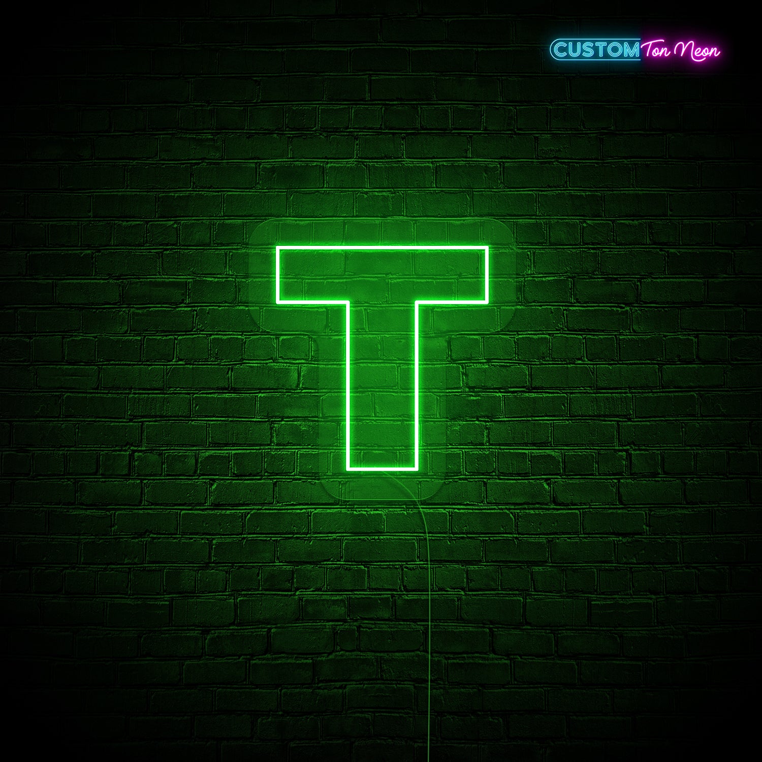 Enseigne néon Lettre T