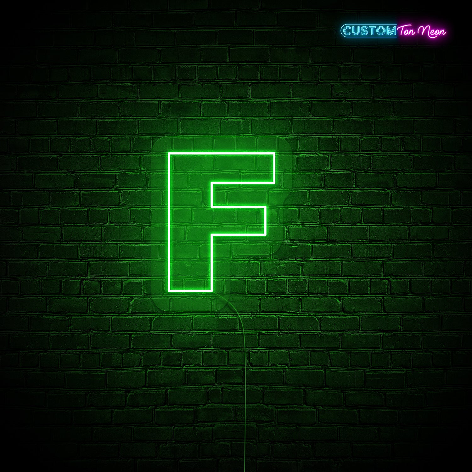 Enseigne néon Lettre F