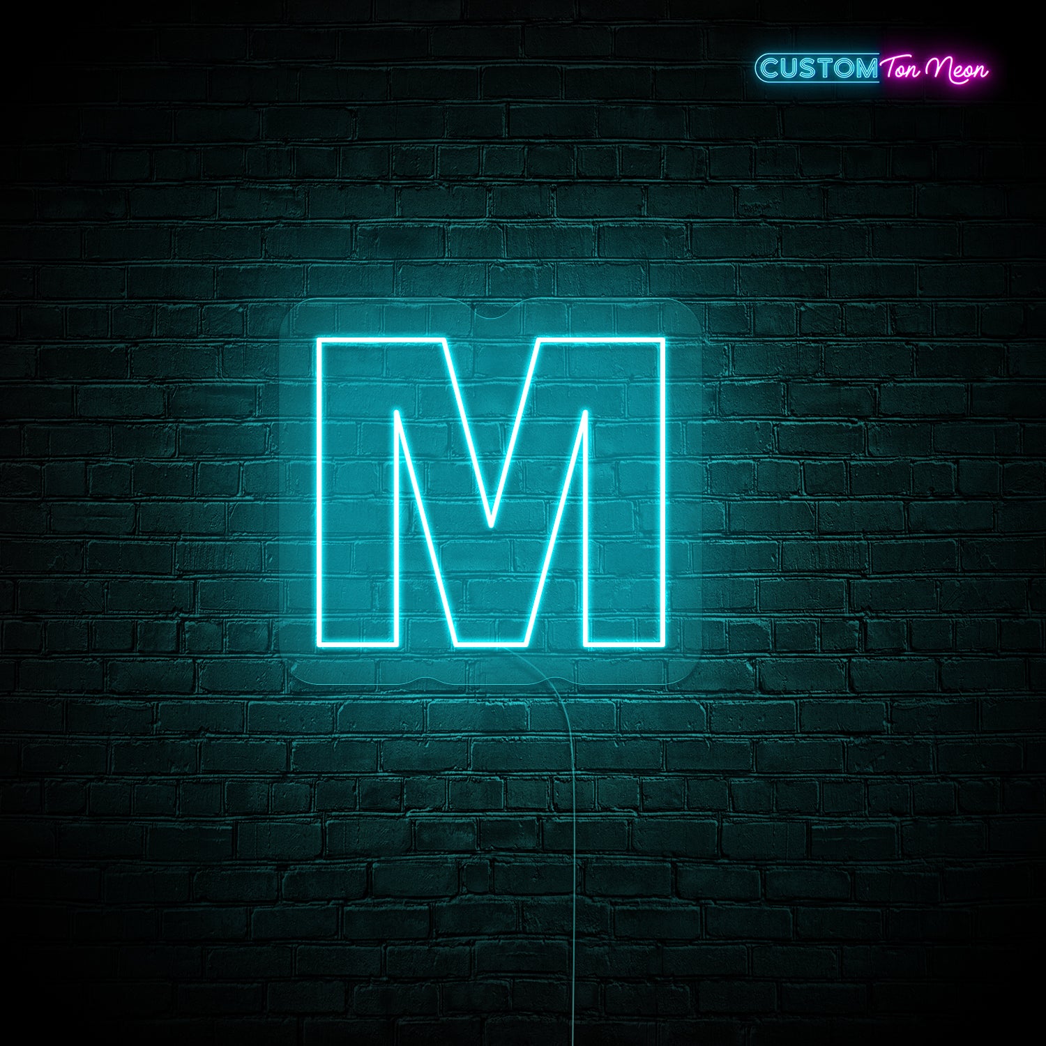 Enseigne néon Lettre M