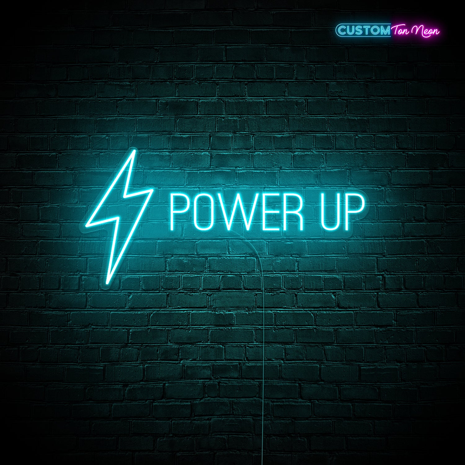 Enseigne néon Power up