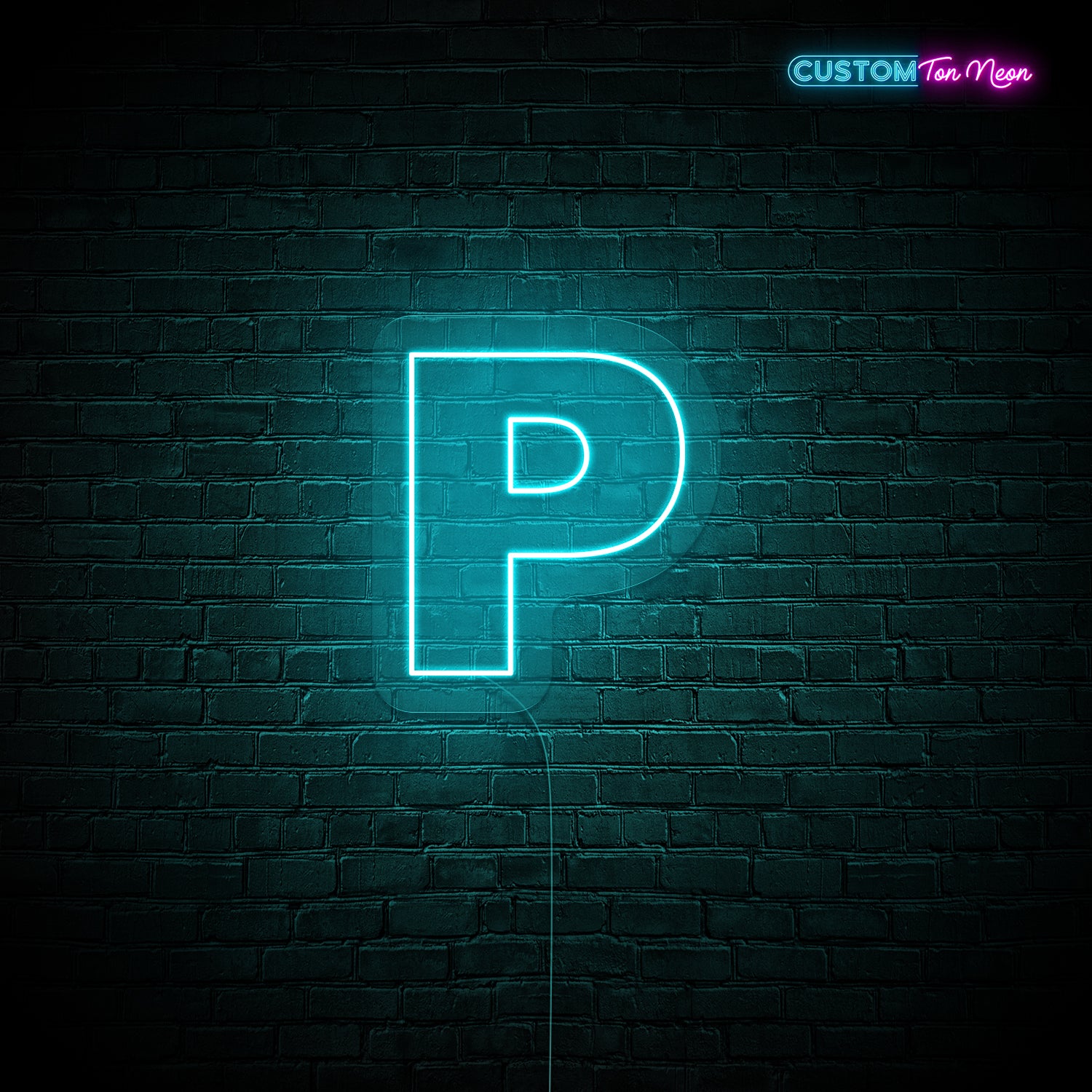 Enseigne néon Lettre P