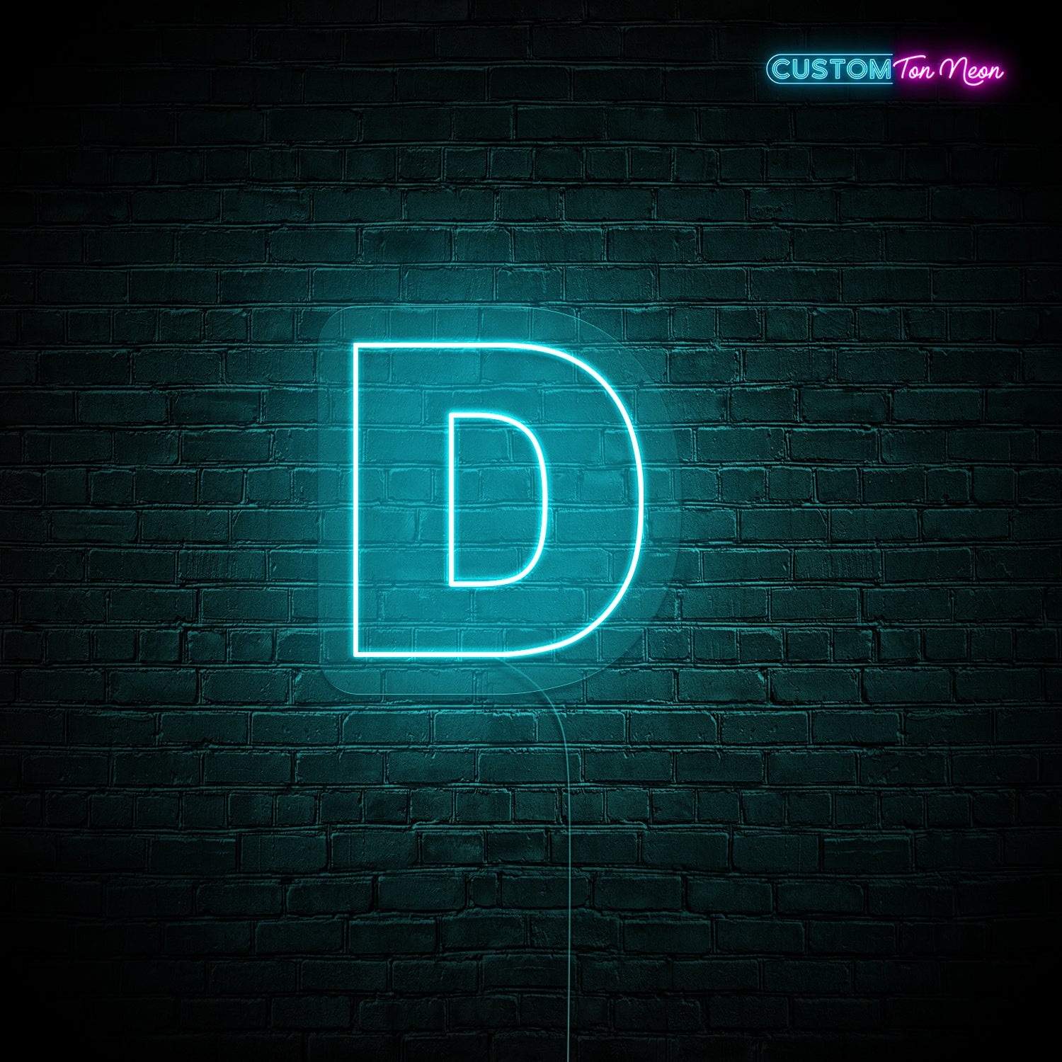 Enseigne néon Lettre D