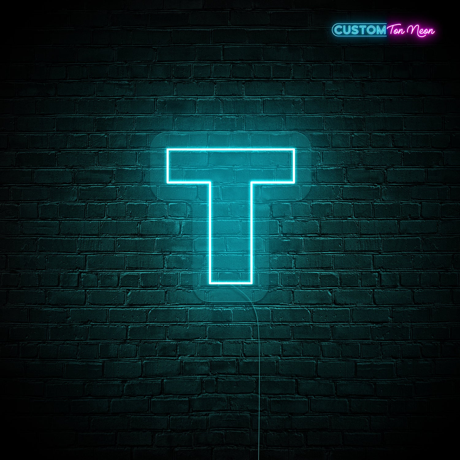 Enseigne néon Lettre T