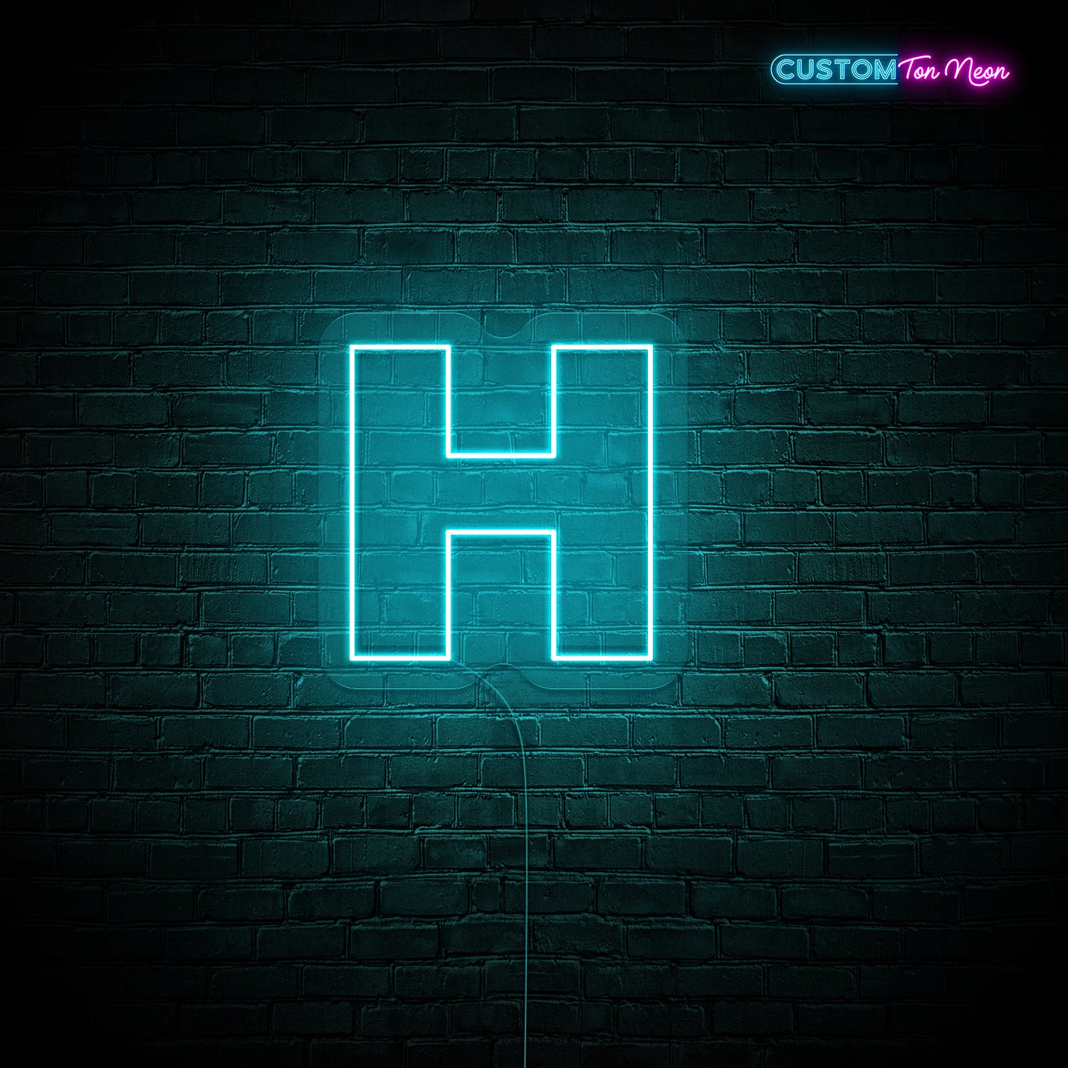 Enseigne néon Lettre H