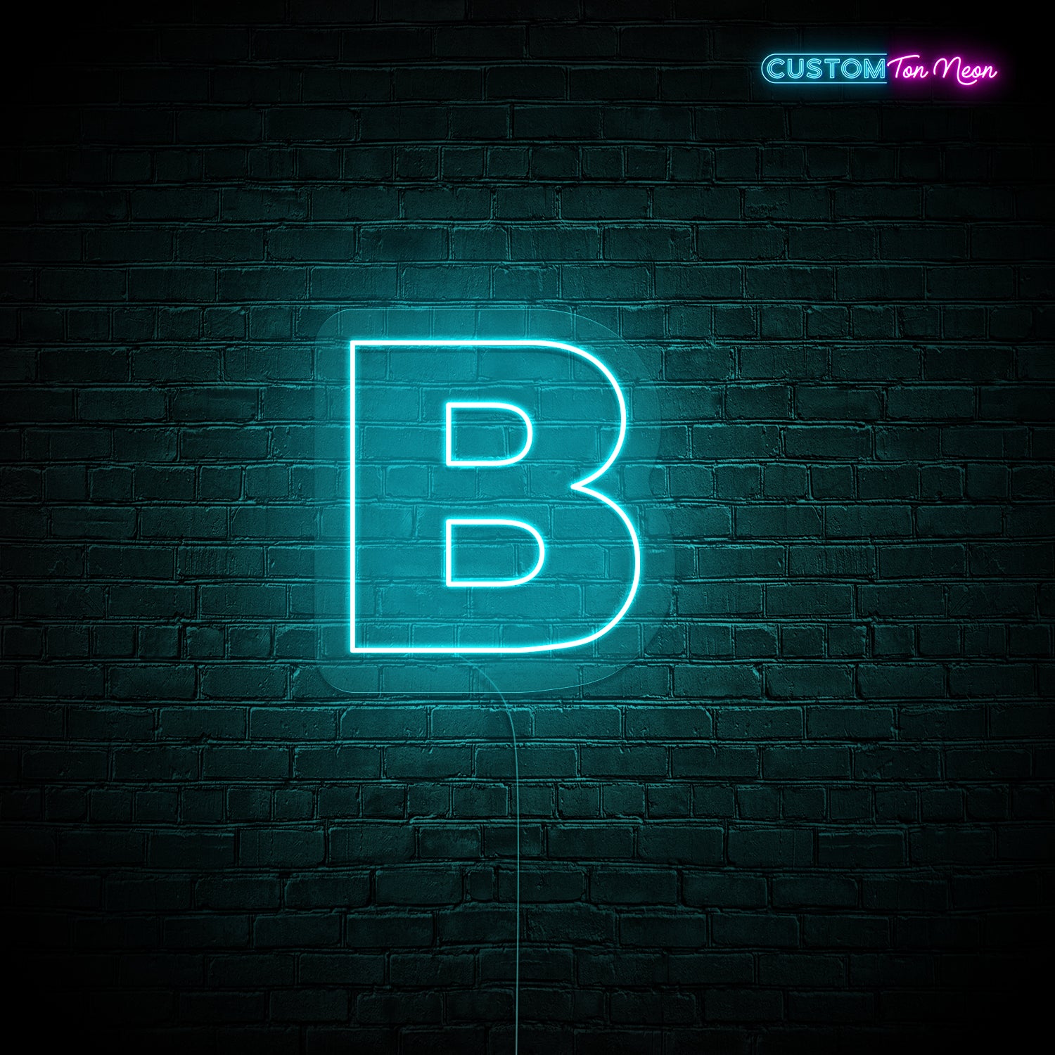 Enseigne néon Lettre B