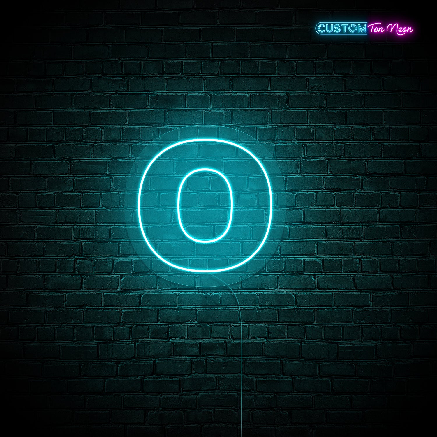 Enseigne néon Lettre O