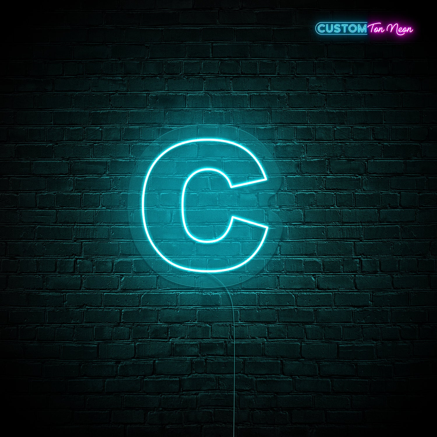 Enseigne néon Lettre C