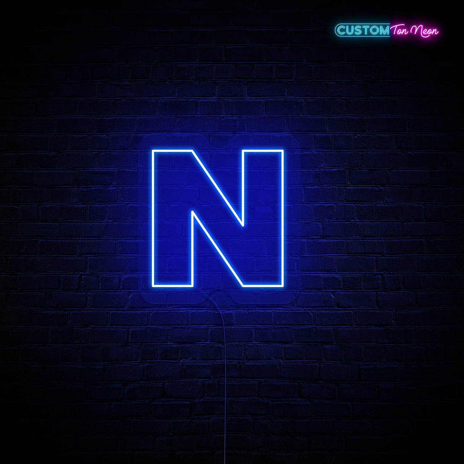 Enseigne néon Lettre N
