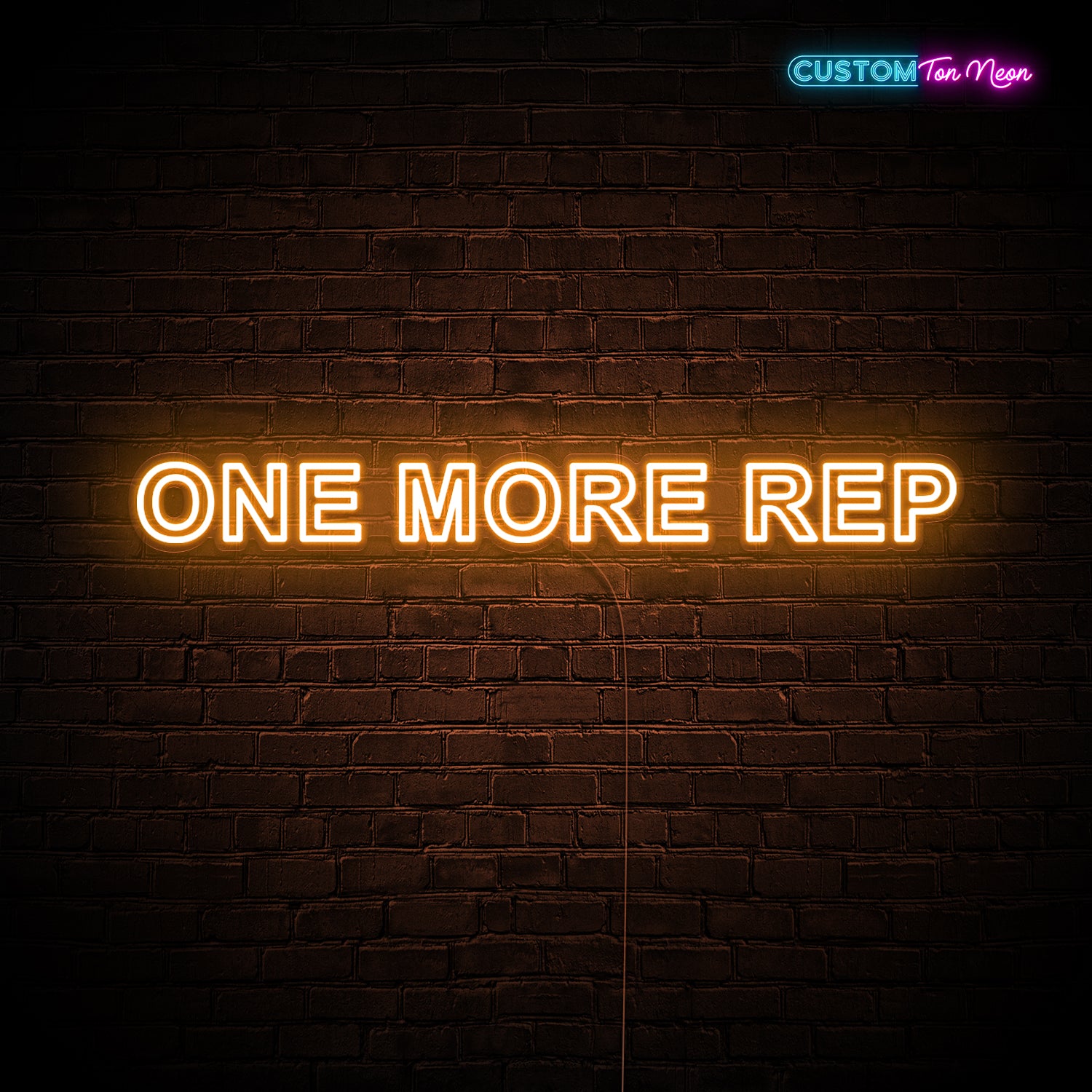 Enseigne néon one more rep
