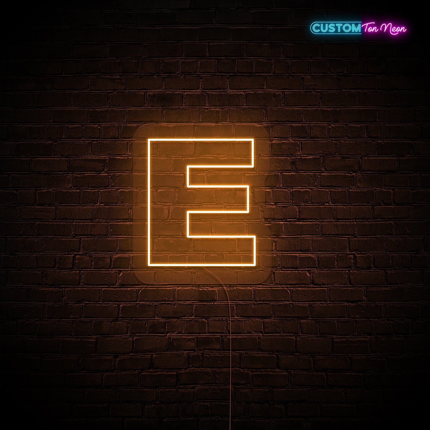 Enseigne néon Lettre E
