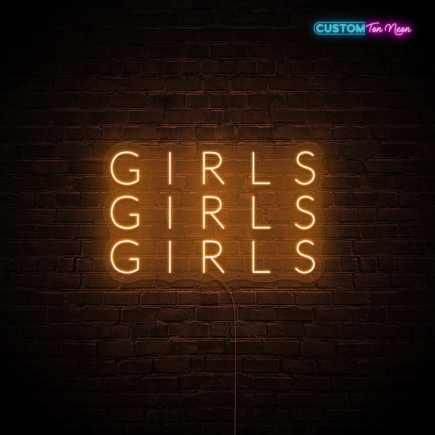 Enseigne néon Girls Girls Girls