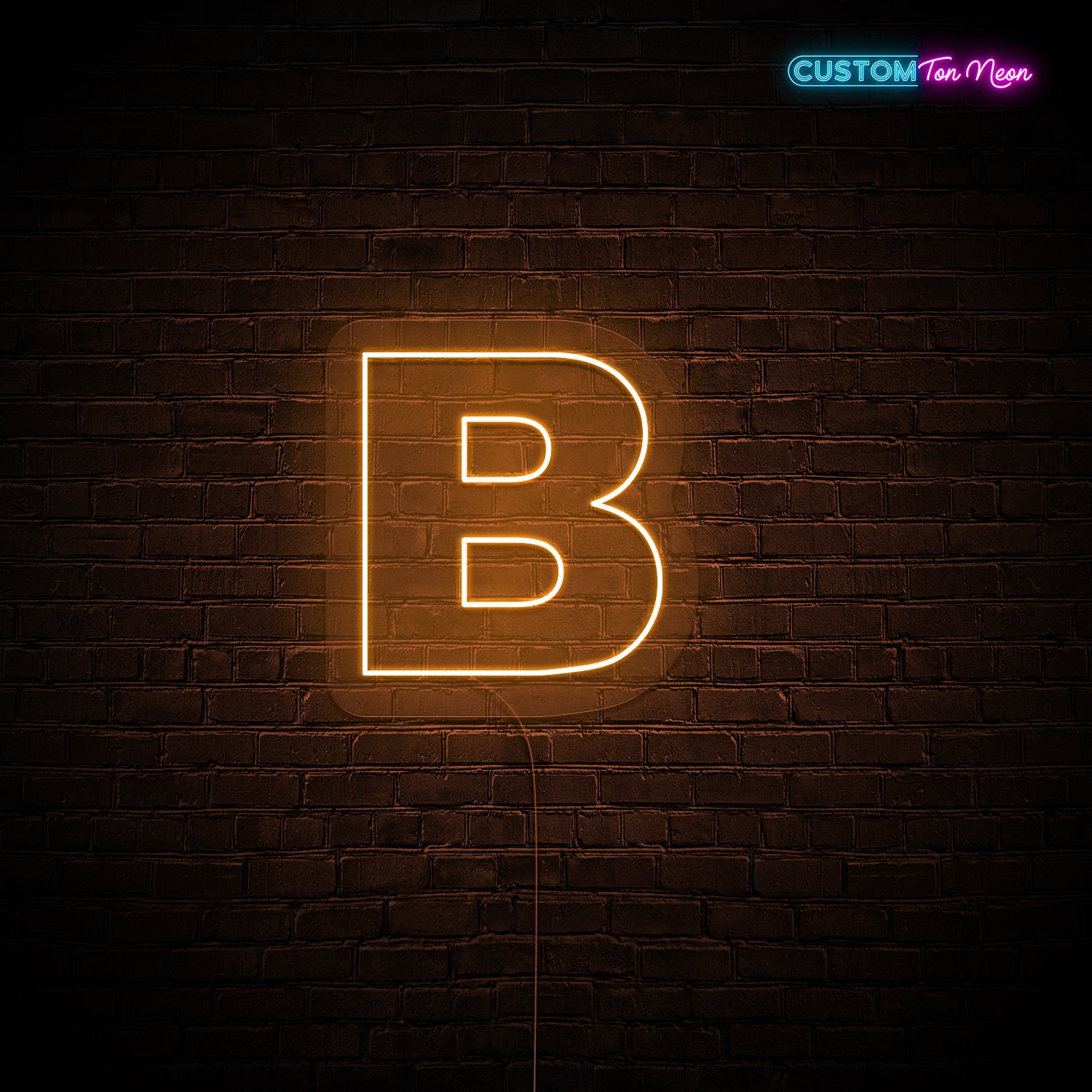 Enseigne néon Lettre B
