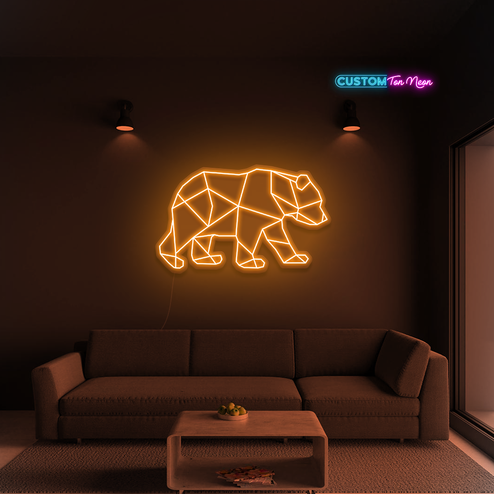 Enseigne néon Ours