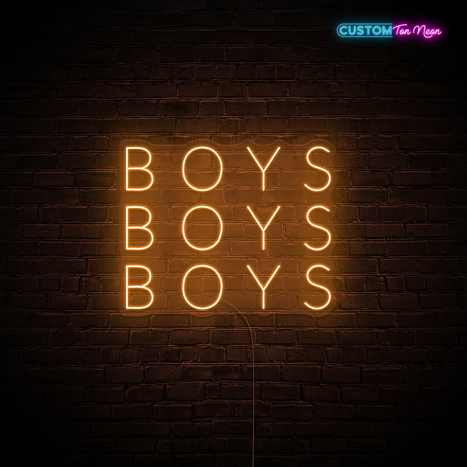 Enseigne néon Boys Boys Boys