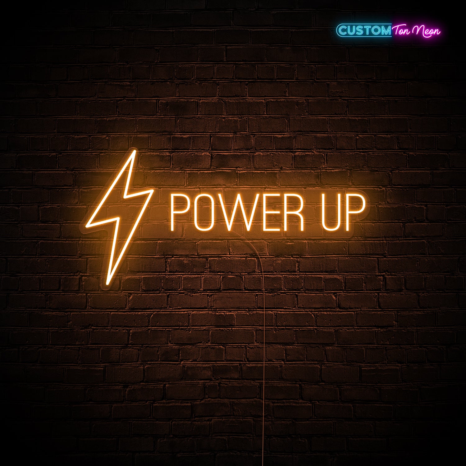 Enseigne néon Power up